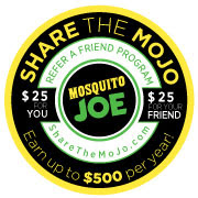 Mosquito Joe "Share the Mojo" logo image.
